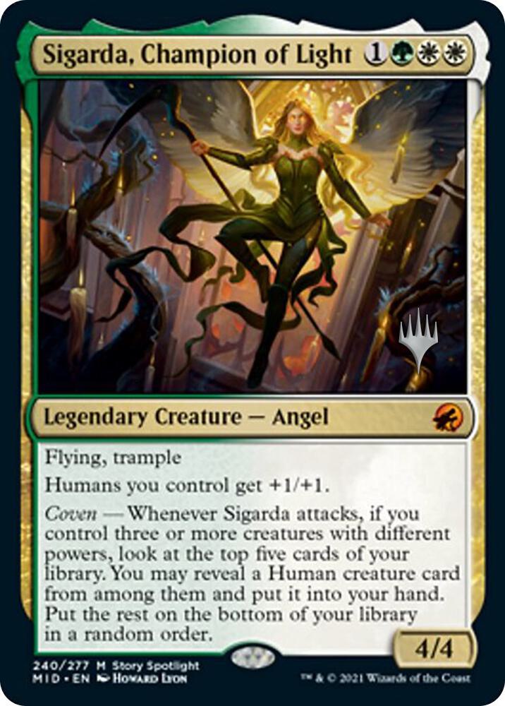 Sigarda, Champion of Light (240) [Innistrad: Midnight Hunt Promos]