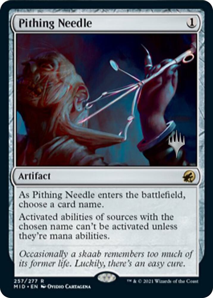 Pithing Needle (257) [Innistrad: Midnight Hunt Promos]