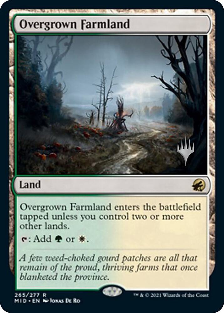 Overgrown Farmland (265) [Innistrad: Midnight Hunt Promos]
