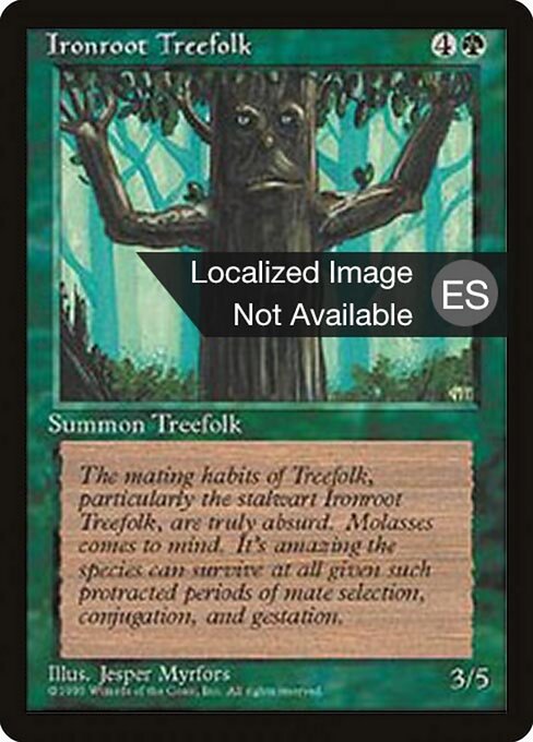 Ironroot Treefolk (253) [Fourth Edition Foreign Black Border]