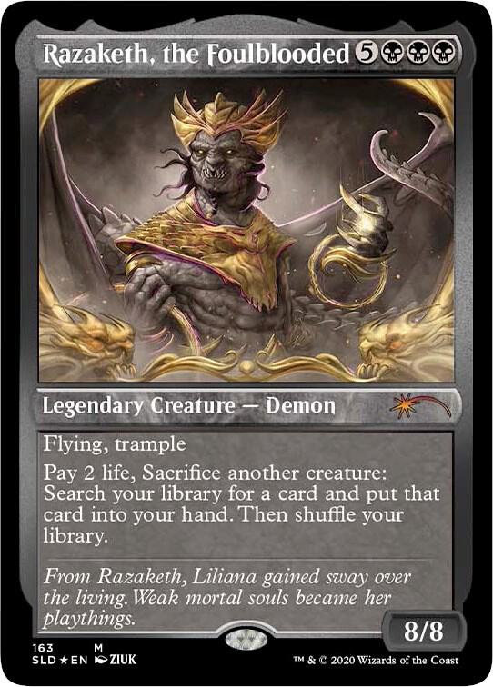 Razaketh, the Foulblooded (Foil Etched) (163) [Secret Lair Drop] [Etched]