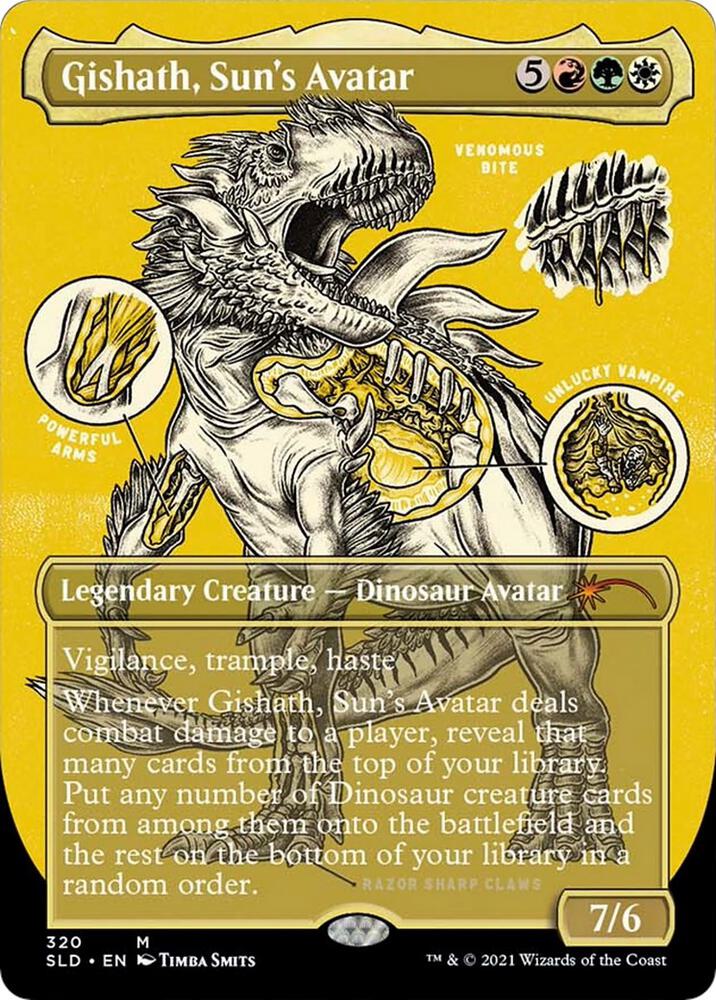 Gishath, Sun's Avatar (320) [Secret Lair Drop] [Borderless]