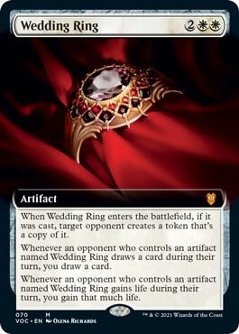 Wedding Ring (Extended Art) (70) [Crimson Vow Commander] [Extended Art]