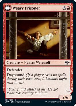 Weary Prisoner (184) [Innistrad: Crimson Vow]