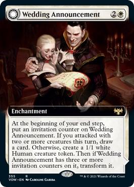Wedding Announcement (Extended Art) (355) [Innistrad: Crimson Vow] [Extended Art]