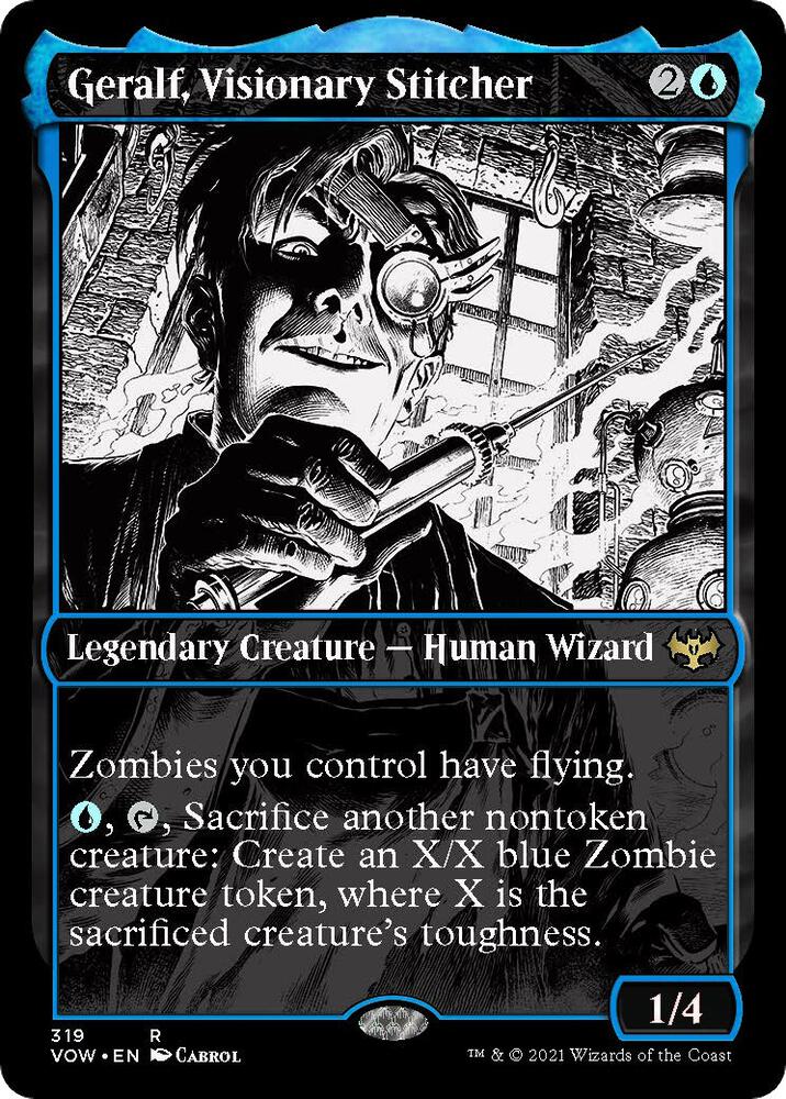 Geralf, Visionary Stitcher (Showcase) (319) [Innistrad: Crimson Vow] [Showcase]