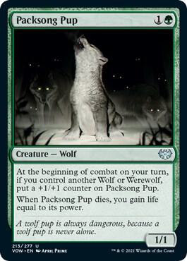 Packsong Pup (213) [Innistrad: Crimson Vow]