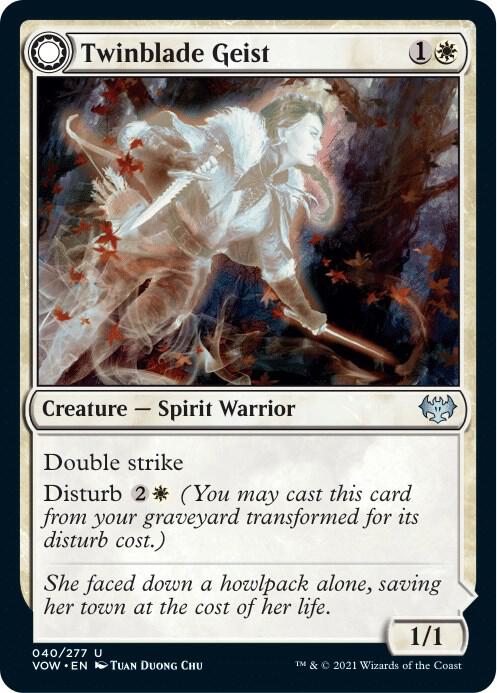 Twinblade Geist (40) [Innistrad: Crimson Vow]