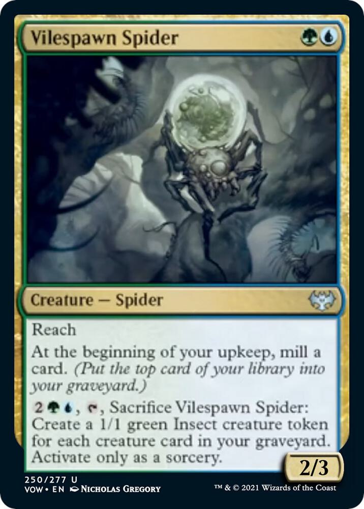 Vilespawn Spider (250) [Innistrad: Crimson Vow]