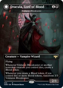 Dracula, Lord of Blood - Voldaren Bloodcaster (338) [Innistrad: Crimson Vow] [Borderless]