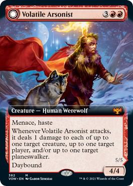 Volatile Arsonist (Extended Art) (382) [Innistrad: Crimson Vow] [Extended Art]