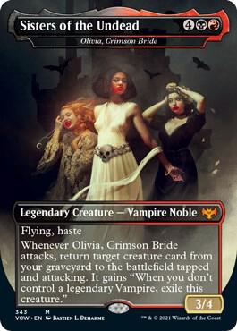 Sisters of the Undead - Olivia, Crimson Bride (343) [Innistrad: Crimson Vow] [Borderless]