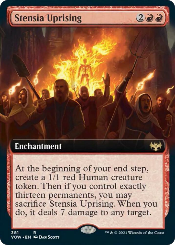 Stensia Uprising (Extended Art) (381) [Innistrad: Crimson Vow] [Extended Art]