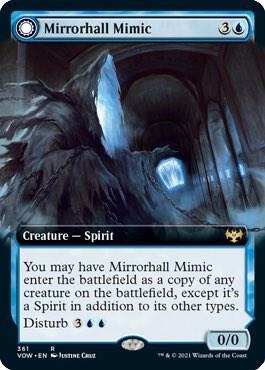 Mirrorhall Mimic (Extended Art) (361) [Innistrad: Crimson Vow] [Extended Art]