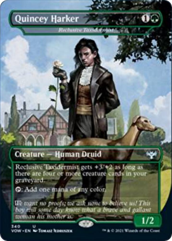 Quincey Harker - Reclusive Taxidermist (340) [Innistrad: Crimson Vow] [Borderless]
