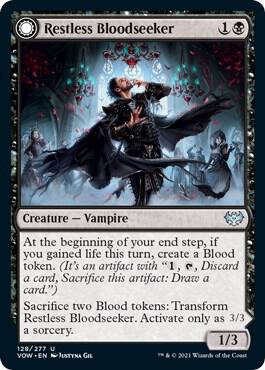 Restless Bloodseeker (128) [Innistrad: Crimson Vow]