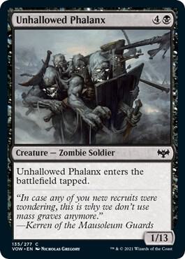 Unhallowed Phalanx (135) [Innistrad: Crimson Vow]