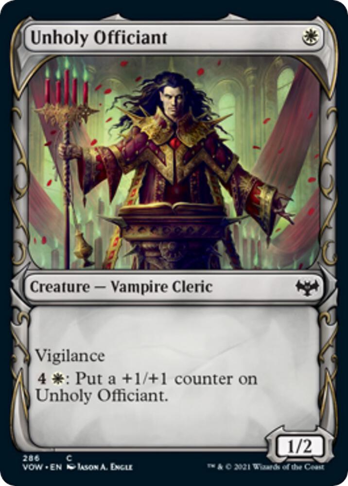 Unholy Officiant (Showcase) (286) [Innistrad: Crimson Vow] [Showcase]