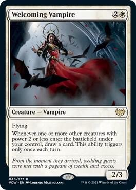 Welcoming Vampire (46) [Innistrad: Crimson Vow]