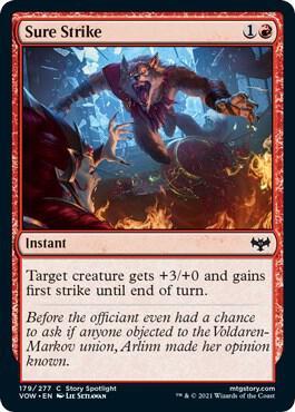 Sure Strike (179) [Innistrad: Crimson Vow]