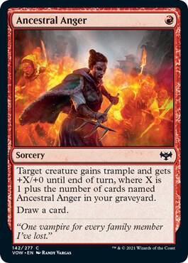 Ancestral Anger (142) [Innistrad: Crimson Vow]