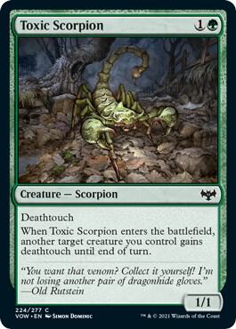 Toxic Scorpion (224) [Innistrad: Crimson Vow]