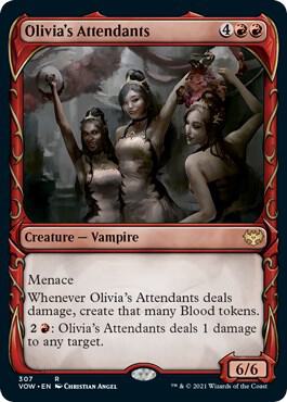 Olivia's Attendants (Showcase) (307) [Innistrad: Crimson Vow] [Showcase]
