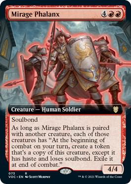 Mirage Phalanx (Extended Art) (73) [Crimson Vow Commander] [Extended Art]