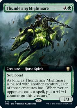 Thundering Mightmare (Extended Art) (75) [Crimson Vow Commander] [Extended Art]
