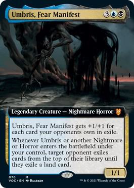 Umbris, Fear Manifest (Extended Art) (76) [Crimson Vow Commander] [Extended Art]