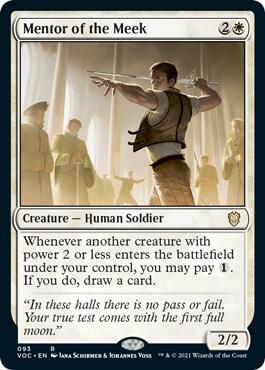 Mentor of the Meek (93) [Crimson Vow Commander]