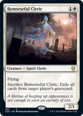 Remorseful Cleric (97) [Crimson Vow Commander]
