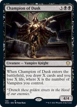Champion of Dusk (124) [Crimson Vow Commander]