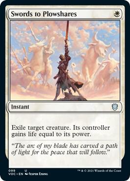 Swords to Plowshares (99) [Crimson Vow Commander]