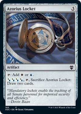 Azorius Locket (160) [Crimson Vow Commander]
