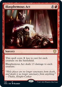 Blasphemous Act (143) [Crimson Vow Commander]