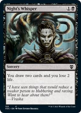 Night's Whisper (133) [Crimson Vow Commander]