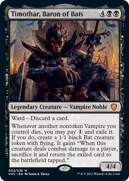 Timothar, Baron of Bats (4) [Crimson Vow Commander]