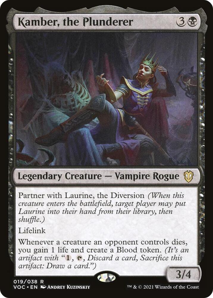 Kamber, the Plunderer (19) [Crimson Vow Commander]