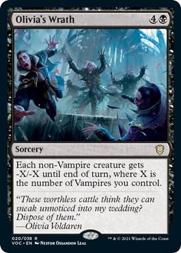 Olivia's Wrath (20) [Crimson Vow Commander]