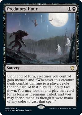 Predators' Hour (21) [Crimson Vow Commander]