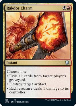 Rakdos Charm (156) [Crimson Vow Commander]