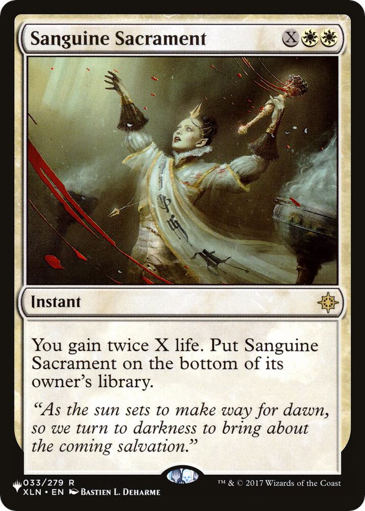 Sanguine Sacrament (033/279) [The List]