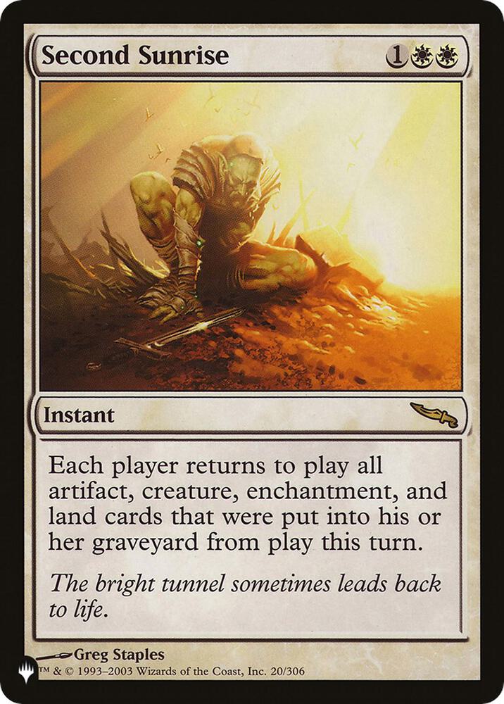 Second Sunrise (20/306) [The List]