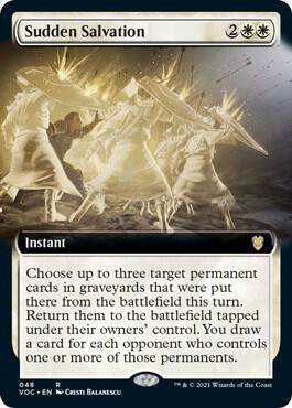 Sudden Salvation (Extended Art) (48) [Crimson Vow Commander] [Extended Art]
