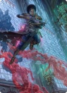 Kaya, Geist Hunter Art Card (3) [Innistrad: Crimson Vow Art Series]