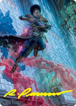 Kaya, Geist Hunter Art Card (Gold-Stamped Signature) (3) [Innistrad: Crimson Vow Art Series]