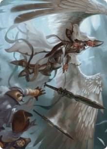 Angelic Quartermaster Art Card (5) [Innistrad: Crimson Vow Art Series]