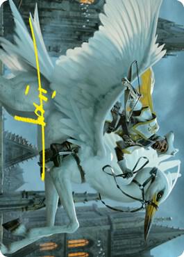 Gryff Rider Art Card (Gold-Stamped Signature) (10) [Innistrad: Crimson Vow Art Series]