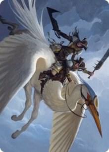 Gryffwing Cavalry Art Card (11) [Innistrad: Crimson Vow Art Series]